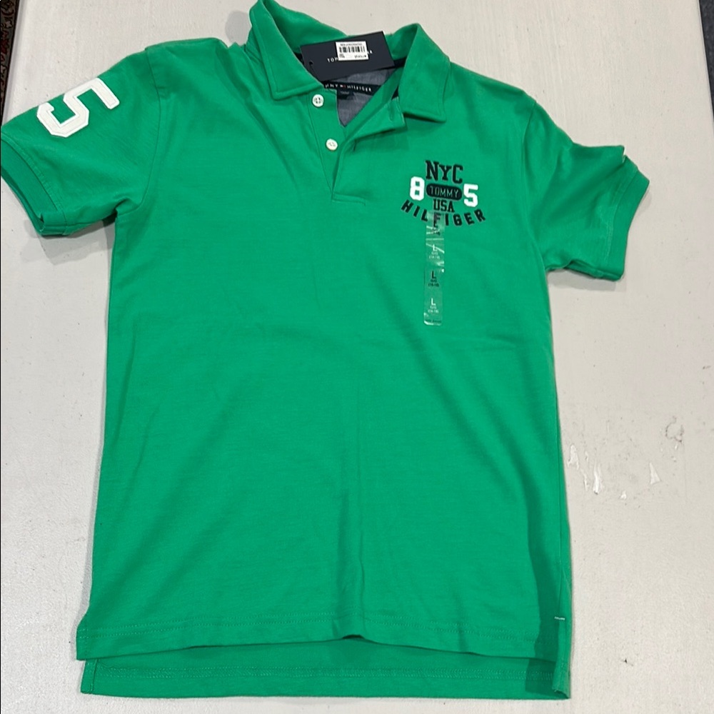Tommy Hilfiger Green Polo Shirt for Kids